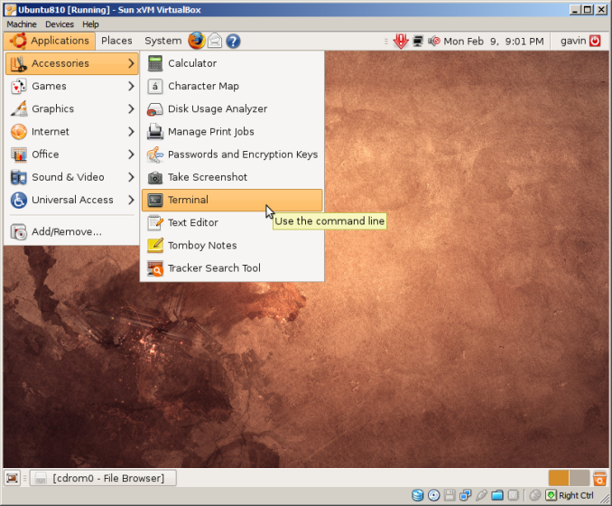 Sun xVM VirtualBox 2.1.2 (32-bit)