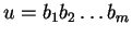 $w = a_1a_2 \ldots a_n$