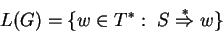 $G = (V, T, S, P)$